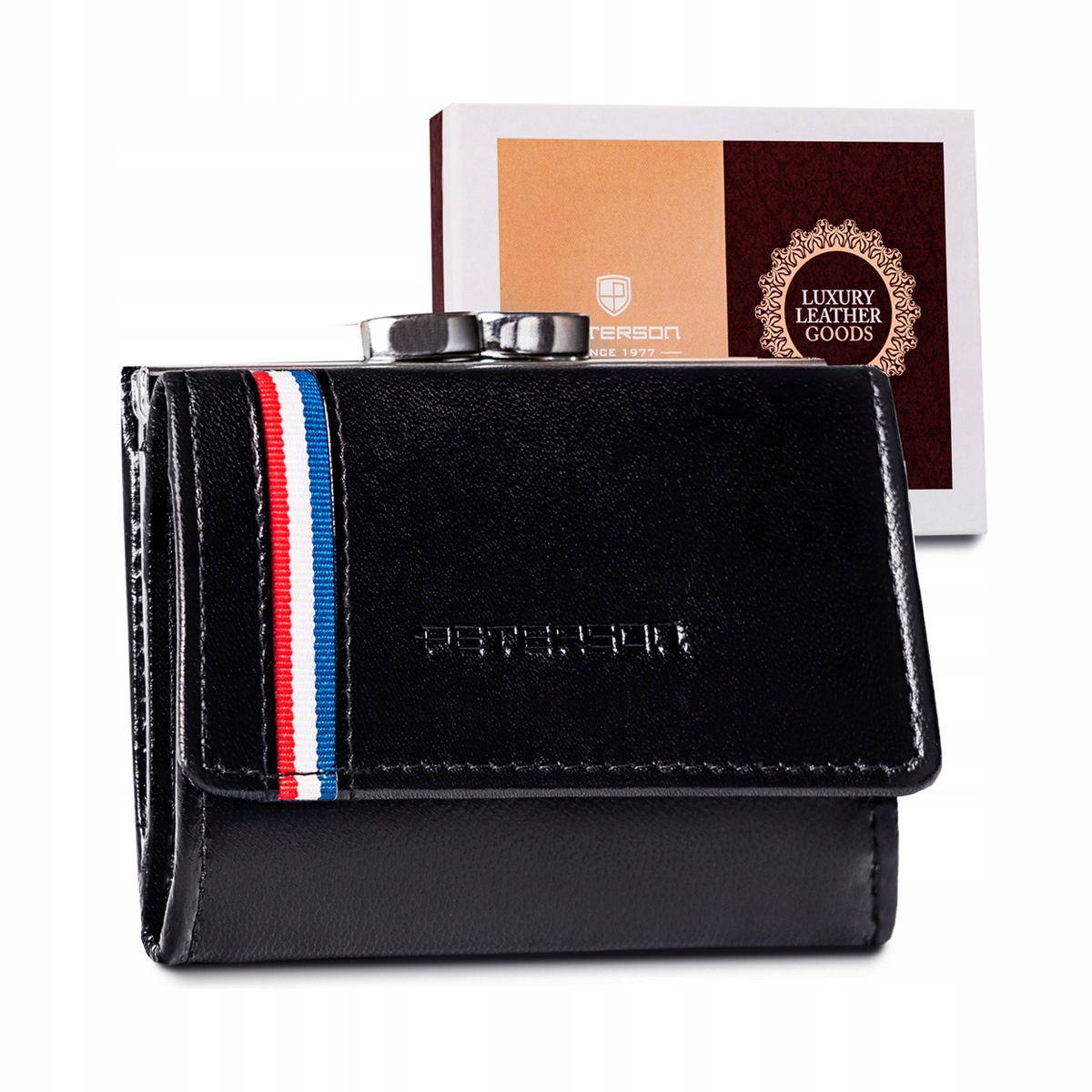 Peňaženka - Peterson Wallet Prírodná koža Čierna PTN RD-25-GCl Black-Womens's Product