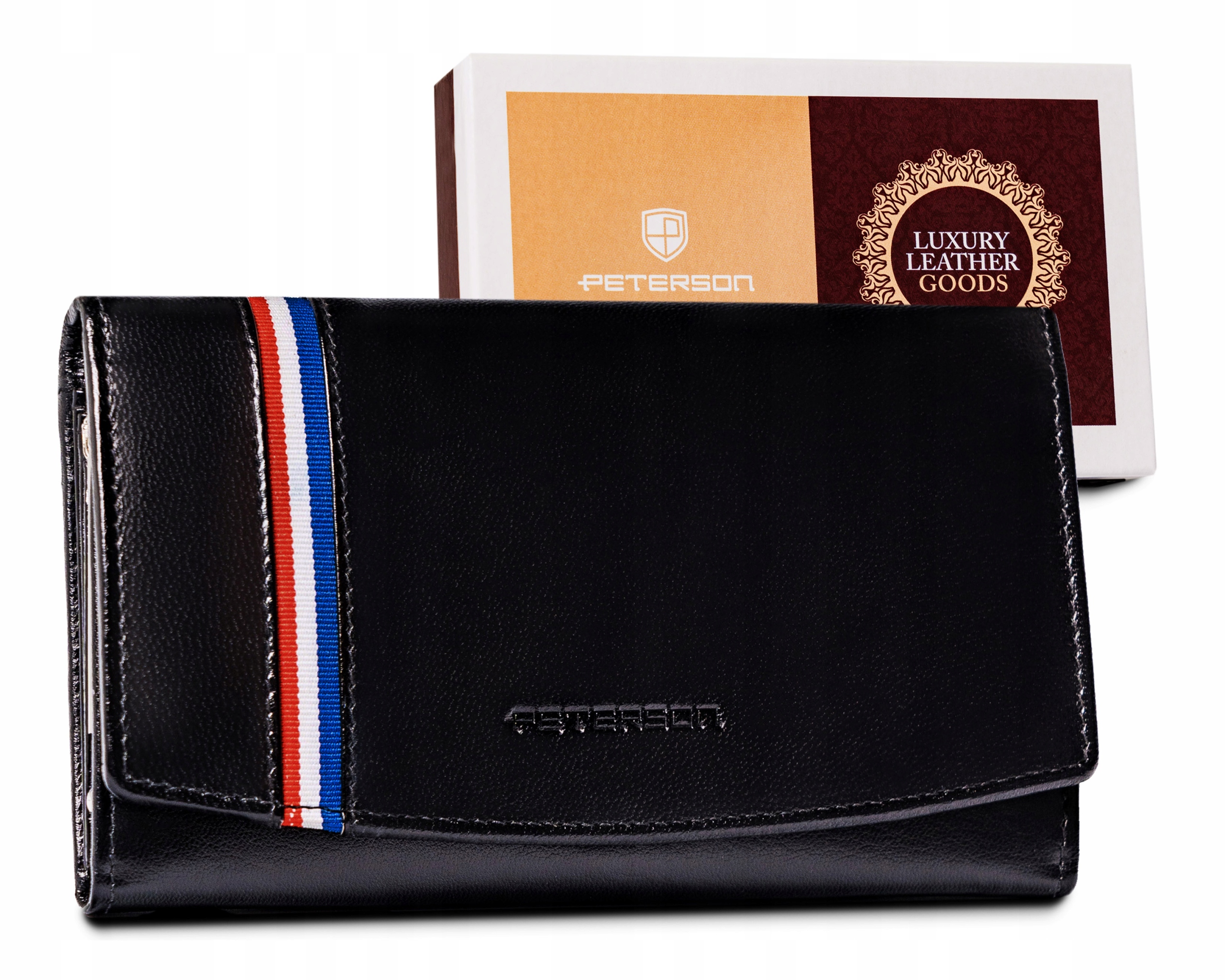 Peňaženka - Peterson Wallet Prírodná koža červená PTN RD-25-GCL Red-Women's Product