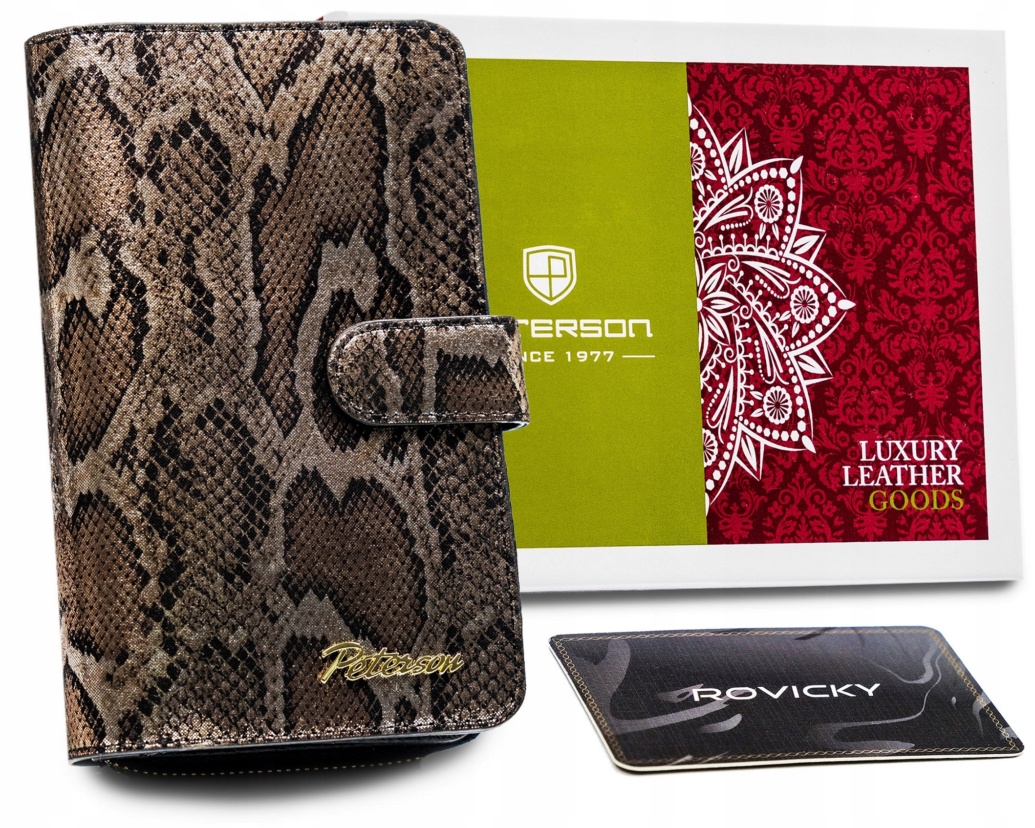 Peňaženka - Peterson Peterson Wallet Prírodná koža čierna PTN BS-603-1896 SN/B-Women's Product