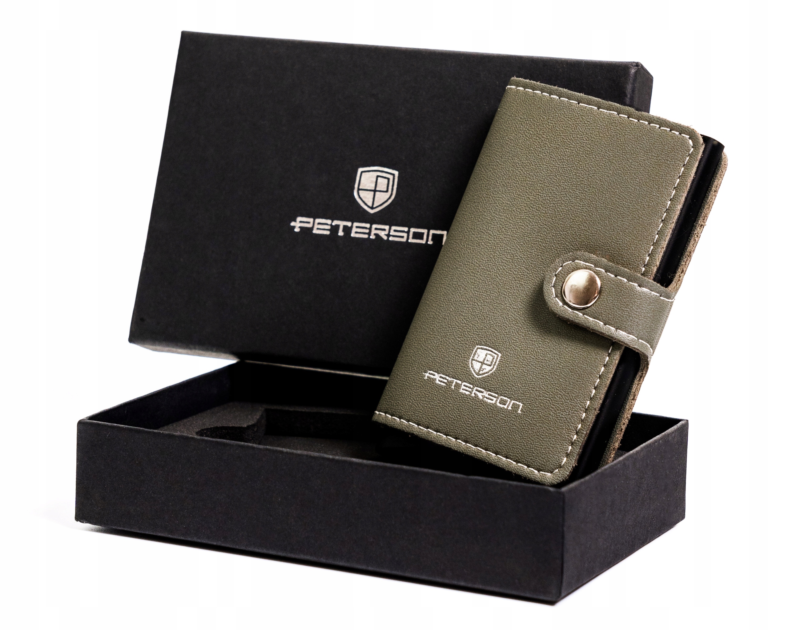 Peňaženka - Peterson Peterson Wallet Prírodná koža šedá PTN es -gray - Unisex Product