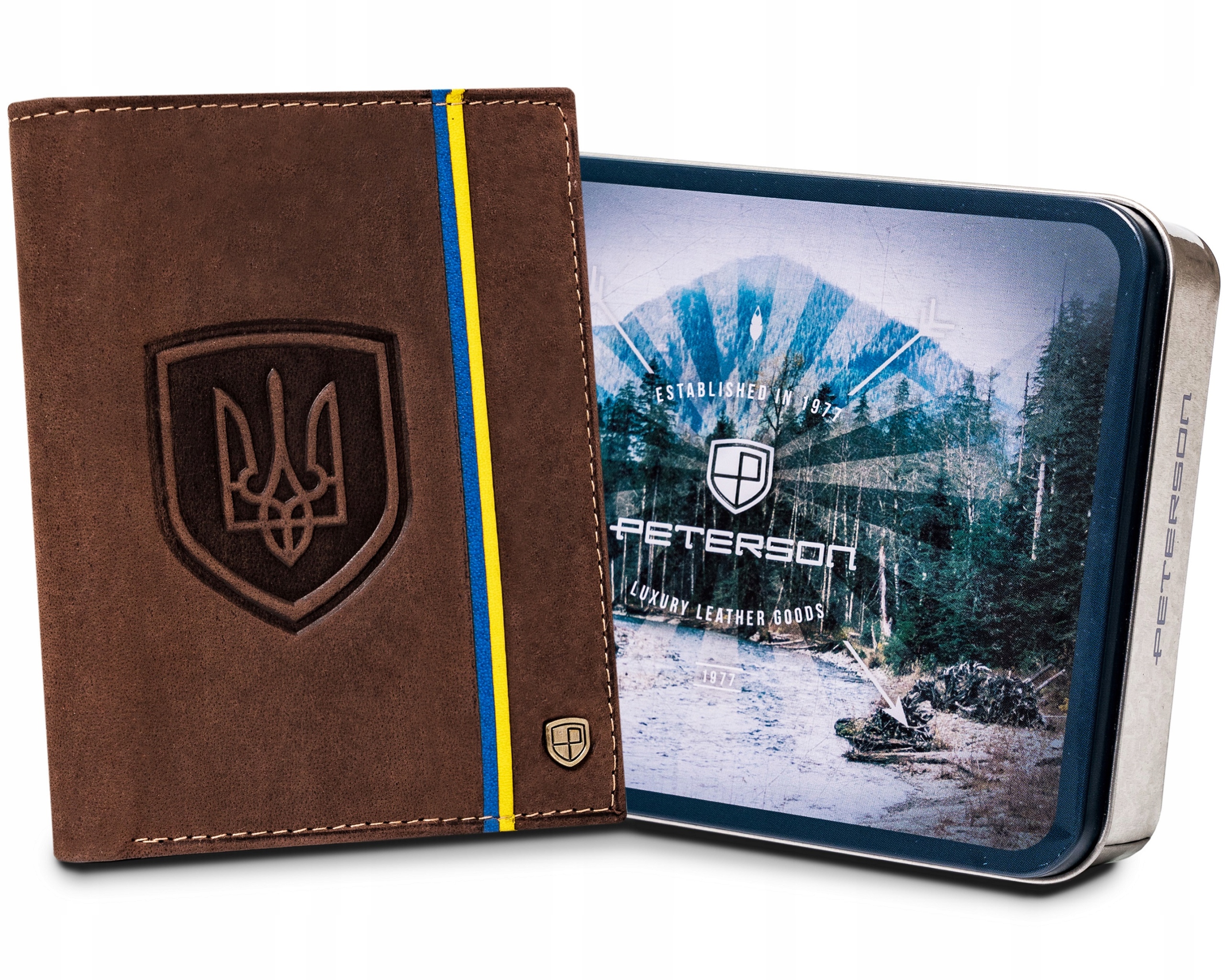 Peňaženka - Peterson Peterson Wallet Natural Link Brown PTN 303-P-up produkt UA-Hunt-Women