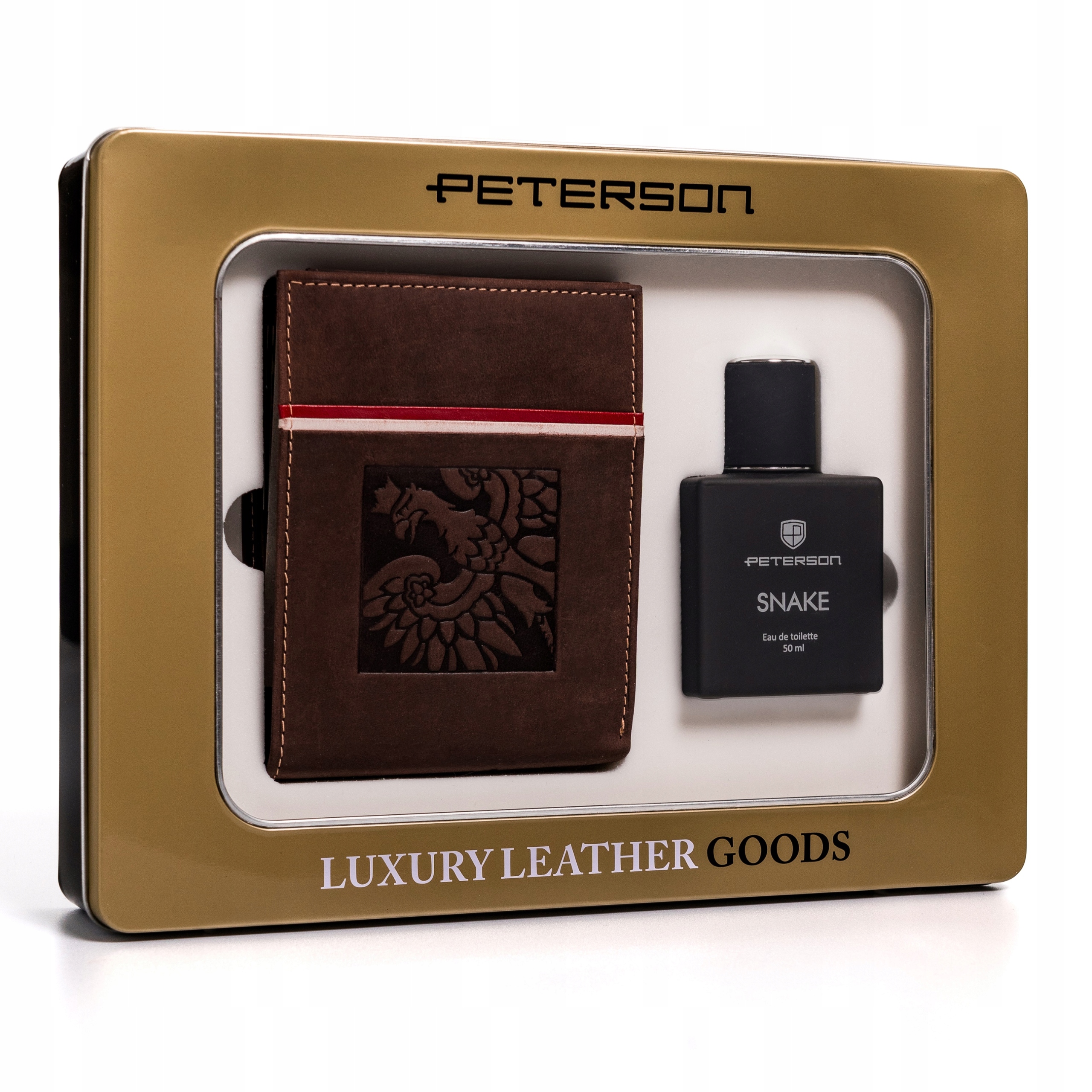 Peňaženka - Peterson Peterson Wallet Prírodná koža hnedá PTN ZAM43 - Pánsky produkt
