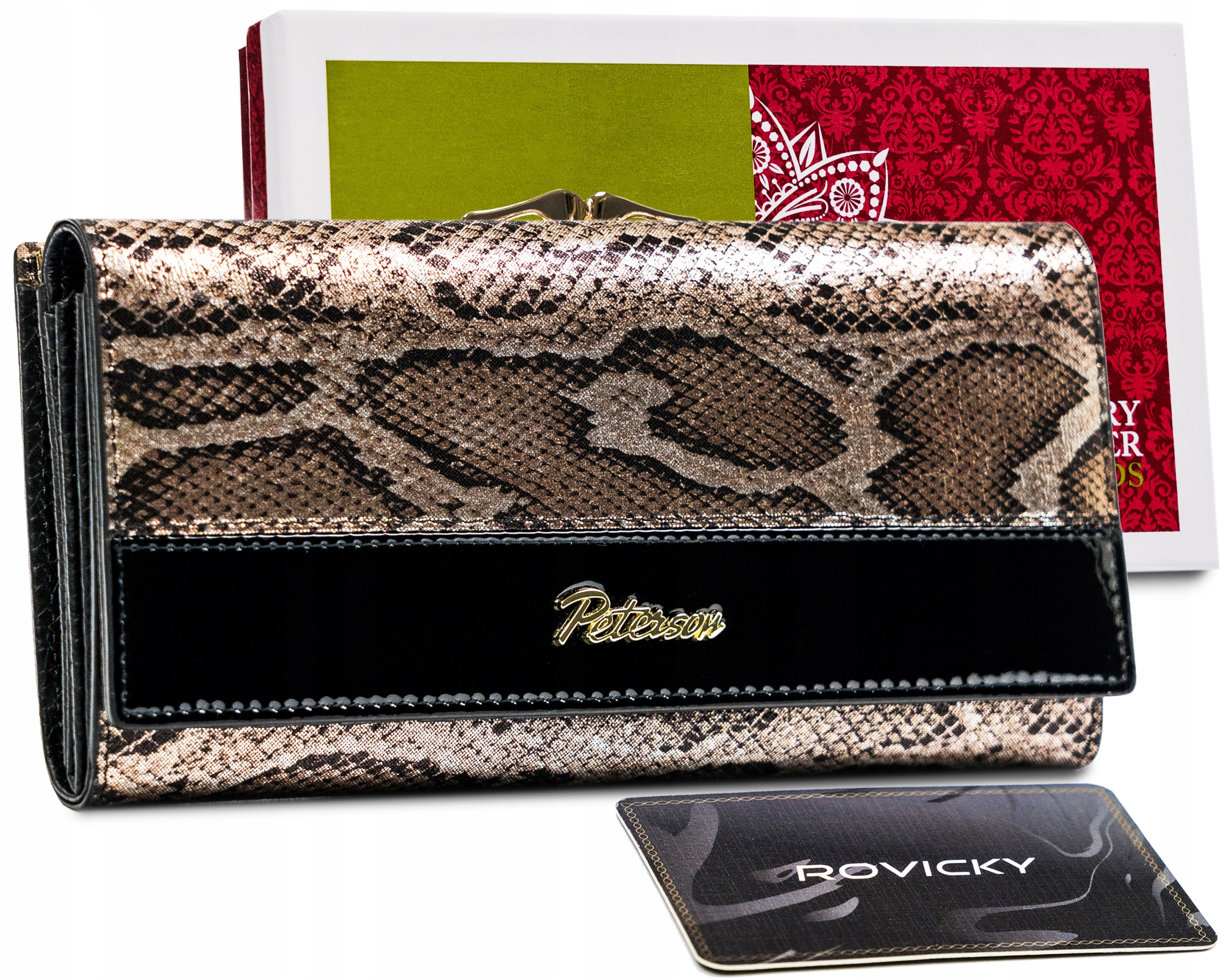 Peňaženka - Peterson Peterson Wallet Prírodná koža Čierna PTN BS-721-1865 SN/B-Women's Product