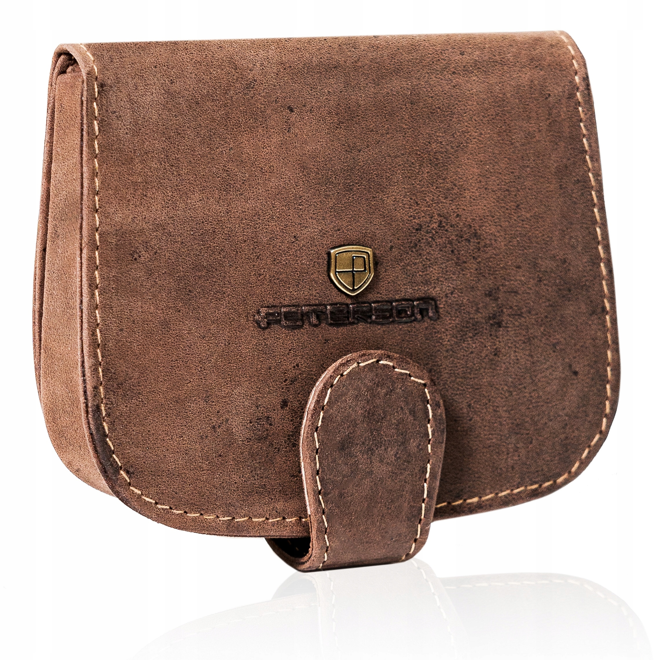 Peňaženka - Peterson Billonka Prírodná koža Brown PTN 614 - Brown - Pánsky produkt
