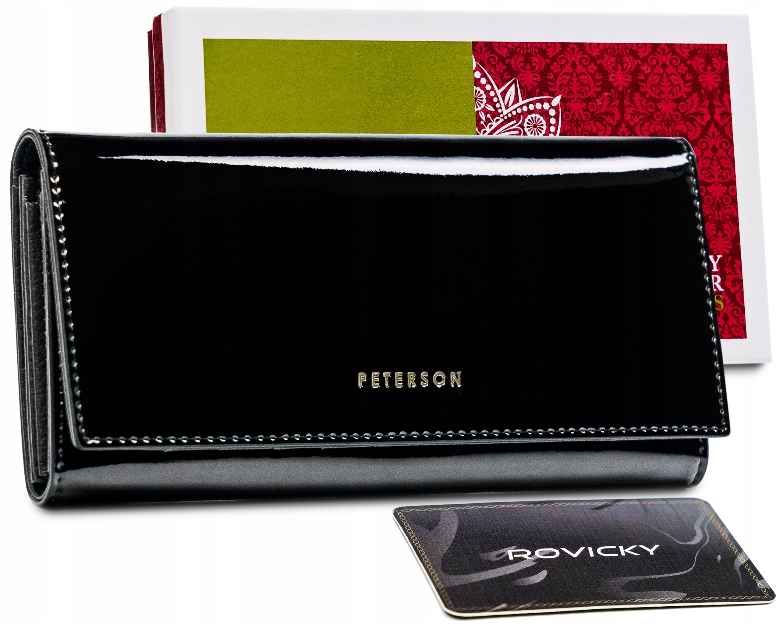 Peňaženka - Peterson Peterson Wallet Natural Leather Black PTN BC-467-1704 Produkt Blac-Women
