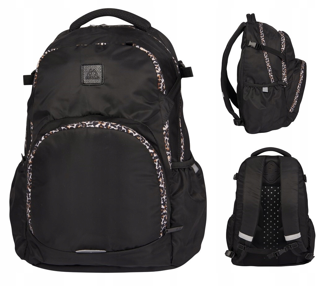 Multi -Chamber School Backpack mybaq čierny 27 l