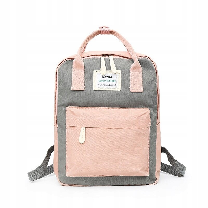 Alexiss School Backpack Pink, Grey