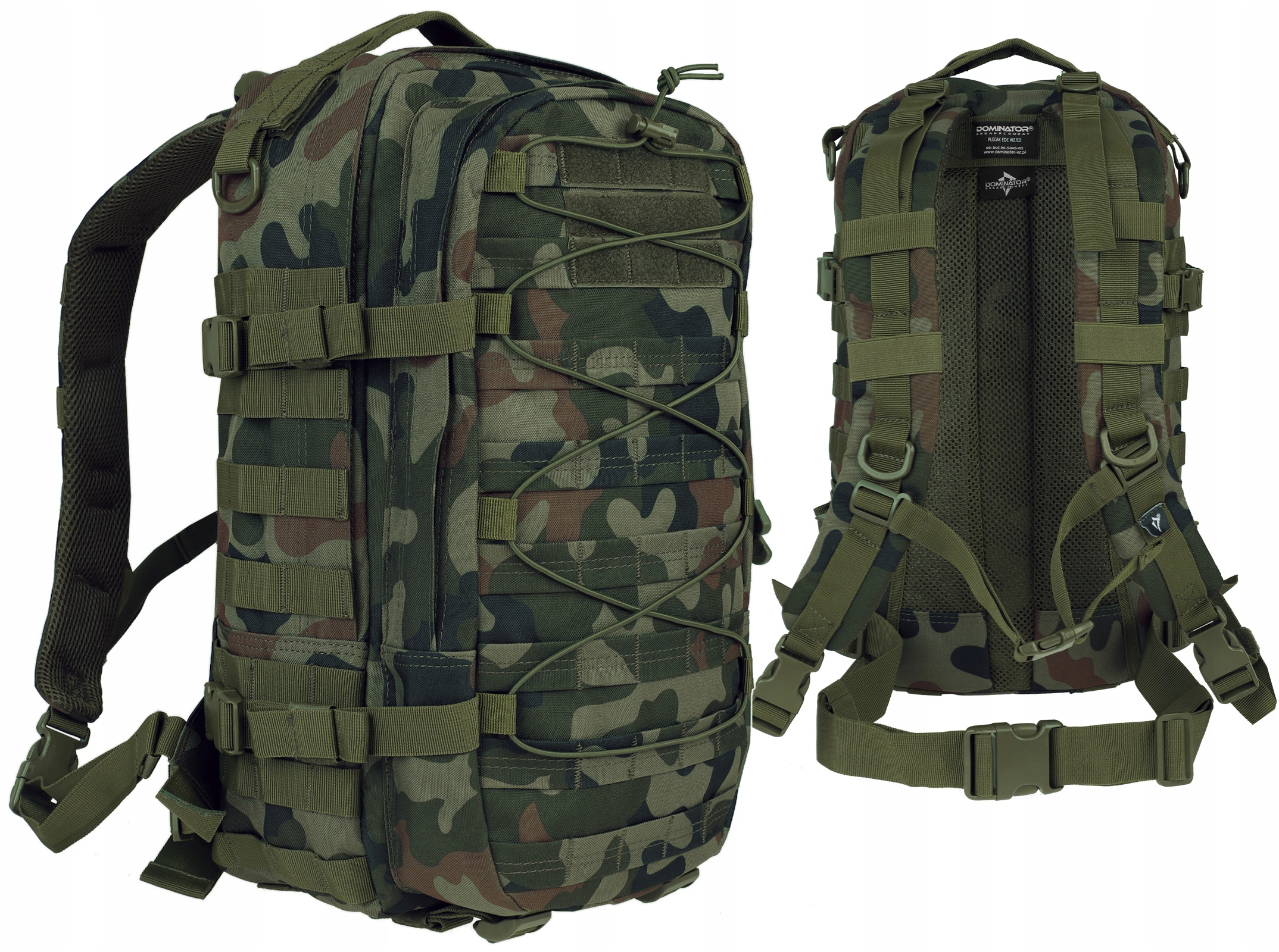 Pánsky vojenský batoh Dominátor EDC PL Camo WZ.93
