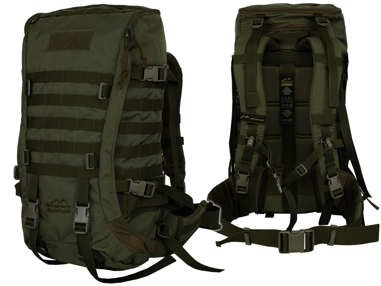 Vojenský batoh Wisport 293-013 20-40 L odtiene zelenej
