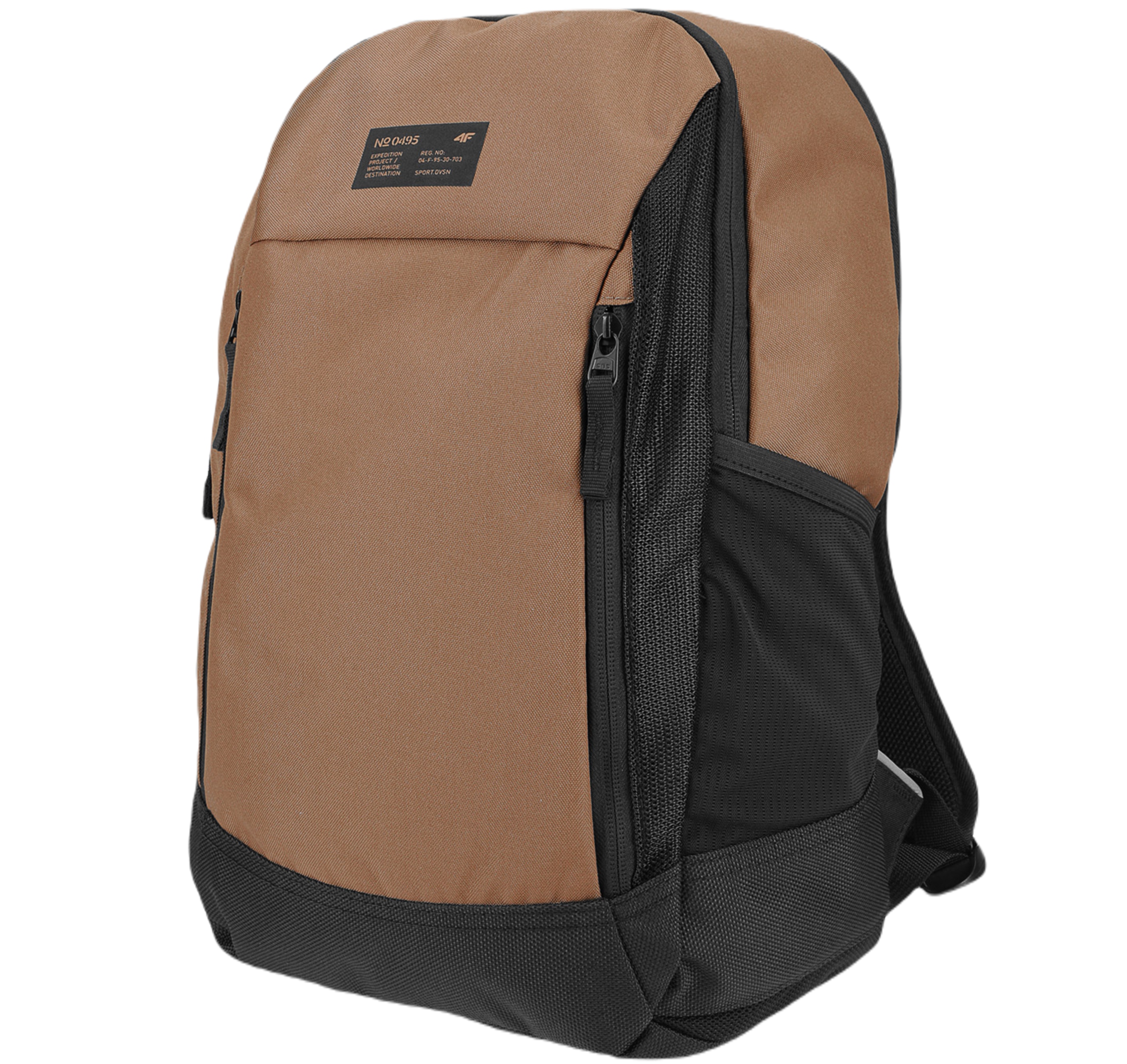 4f PCU005 School Backpack hnedá, čierna
