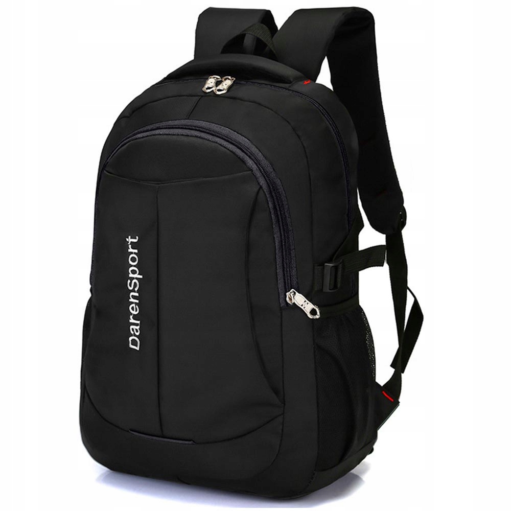 Multi -Chamber School Backpack Black Logite, odtiene modrej