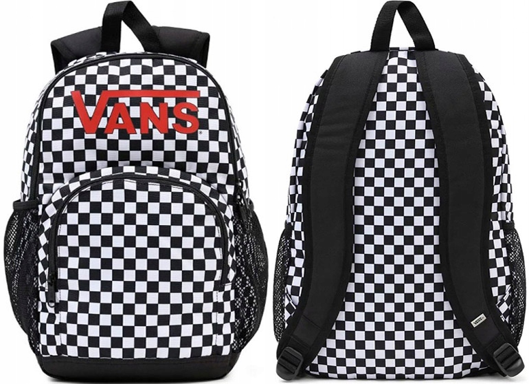 Vans Classic School Backpack biely, čierny, červený