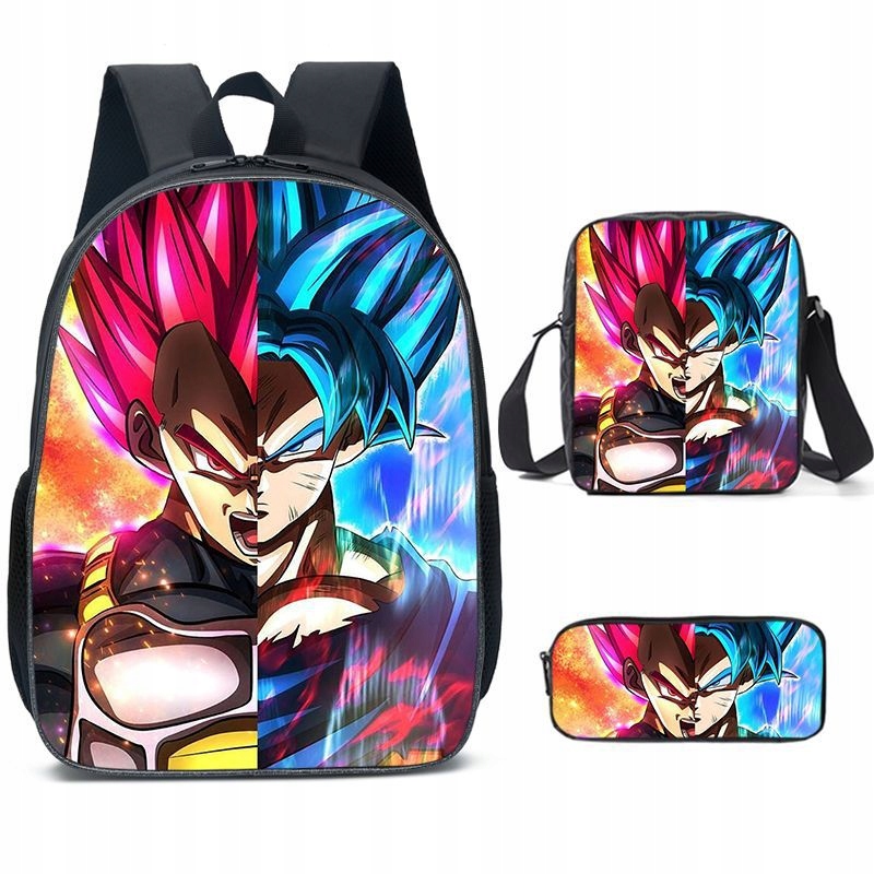 Školský batoh teen detí Dragon Ball Black, viacfarebný