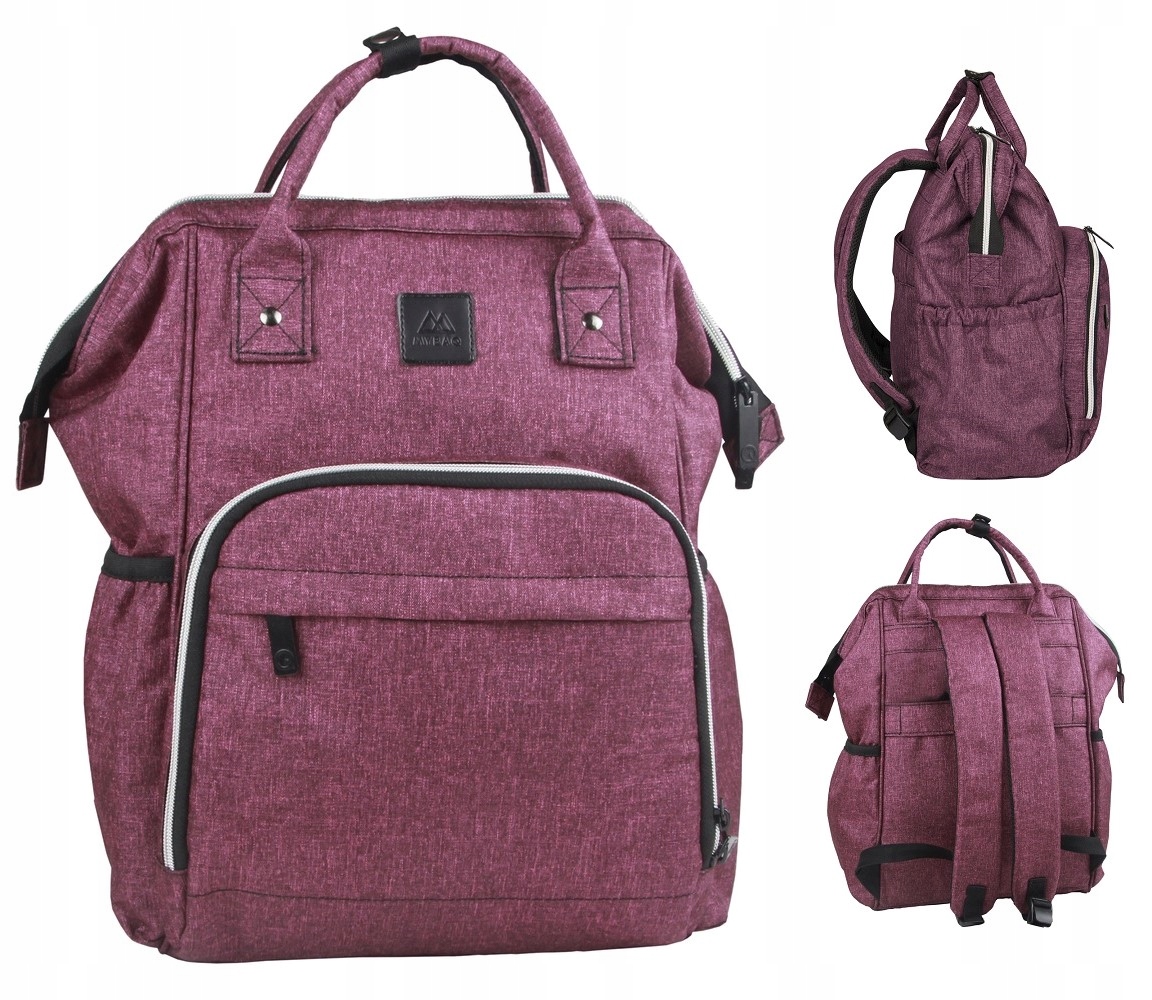 Multi -Chamber School Backpack Mybaq Shades of Pink 22 L