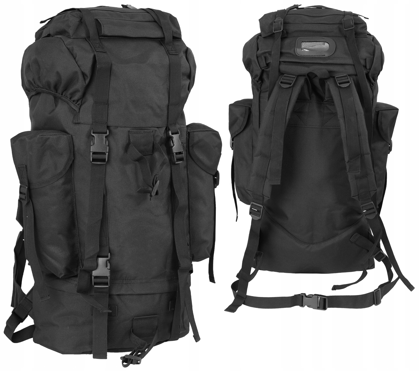 Vojenský batoh mil-Tec Bundeswehr 61-80 l Čierna