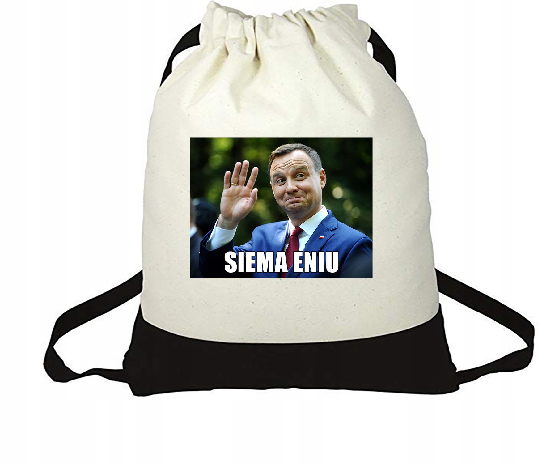 Batoh béžová čierna taška Imp-Duda 03 Bag