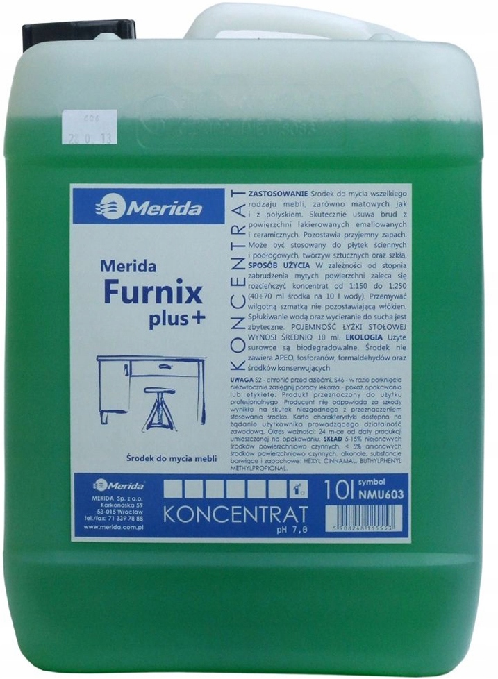 Merida Furnix plus 10L NMU603 Nábytok Čistiaca kvapalina