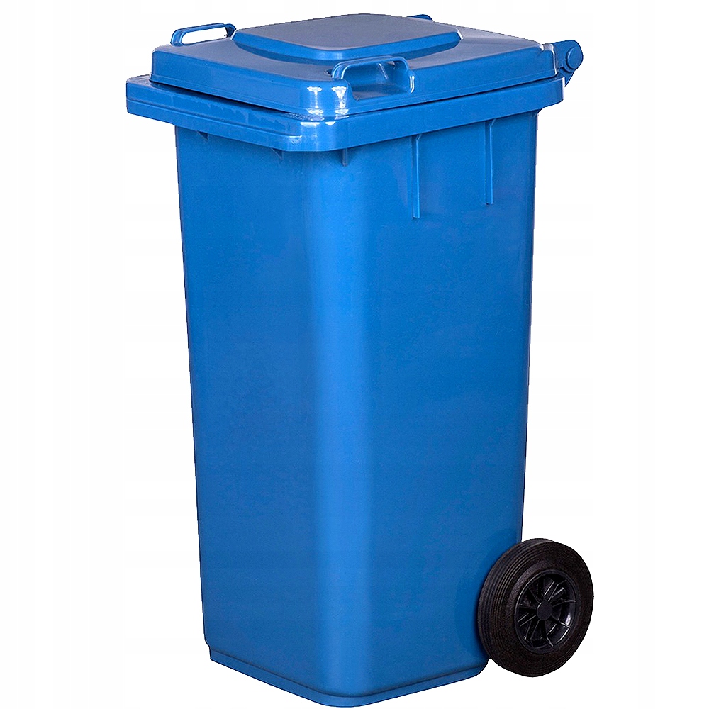 Košík na nádobu 120 l pre odpad odpadu, modrý zásah