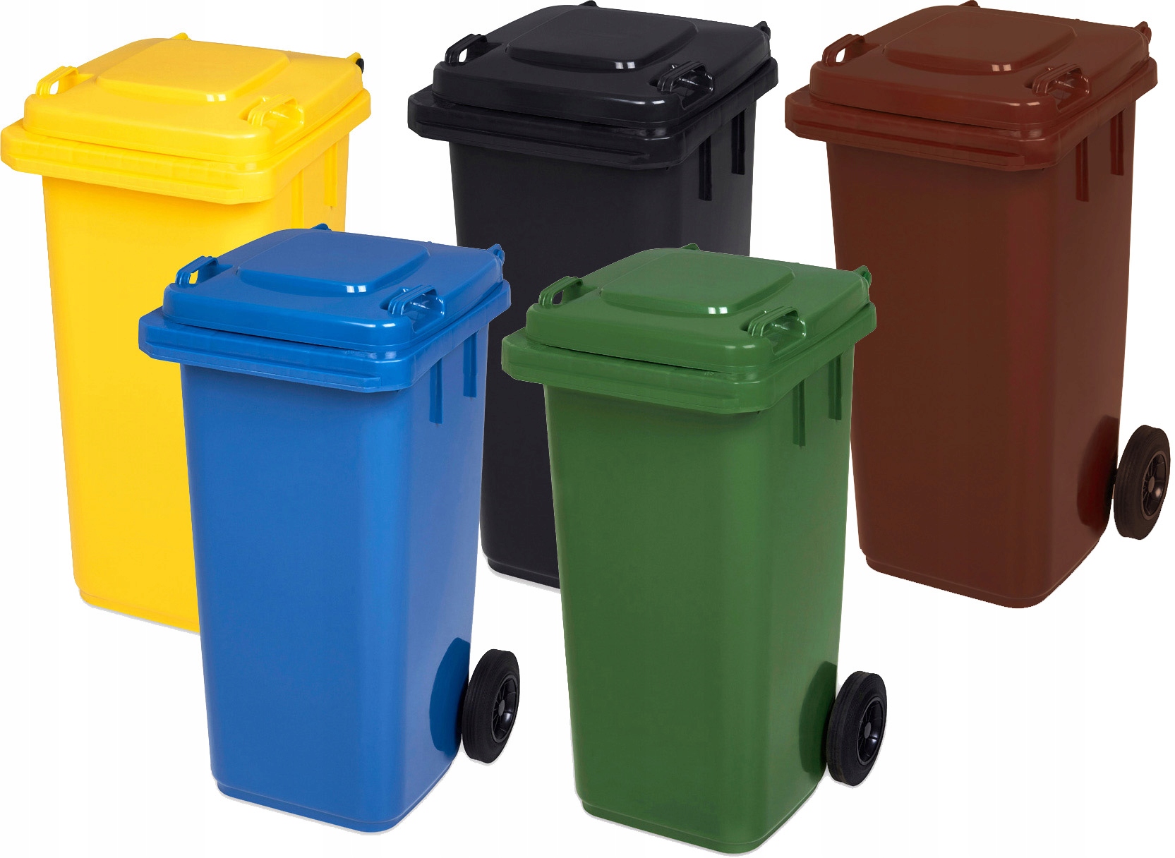 Kôš na kontajner 240L pre segregáciu odpadového odpadu x5