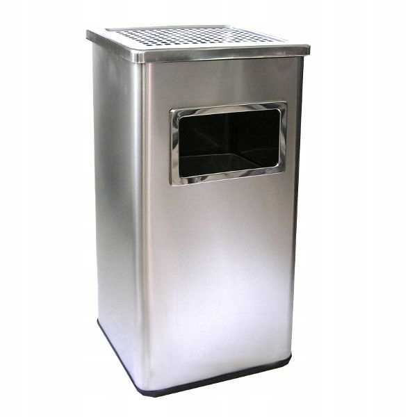 Popolový košík štvorcový veľký popolník Inox