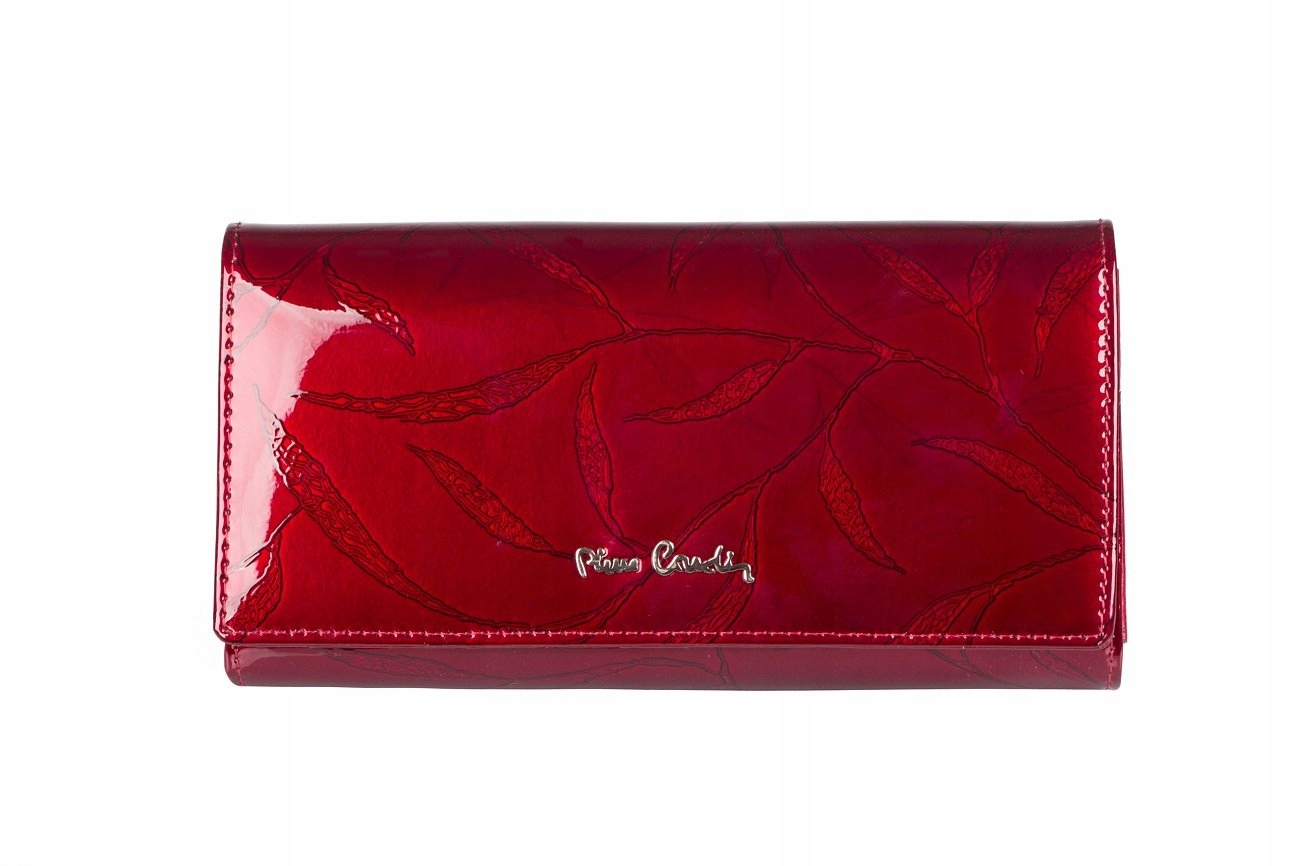 Peňaženka - Pierre cardin peňaženka Prírodná koža červená 02 Leaf 102 Červená - ženský produkt