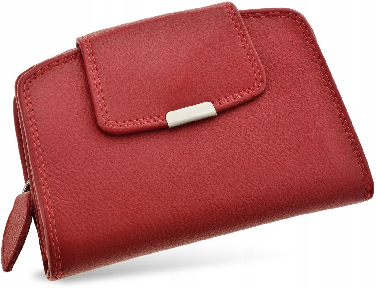Peňaženka - Jennifer Jones Wallet Prírodná koža Červená 5905054508913 - Dámsky produkt