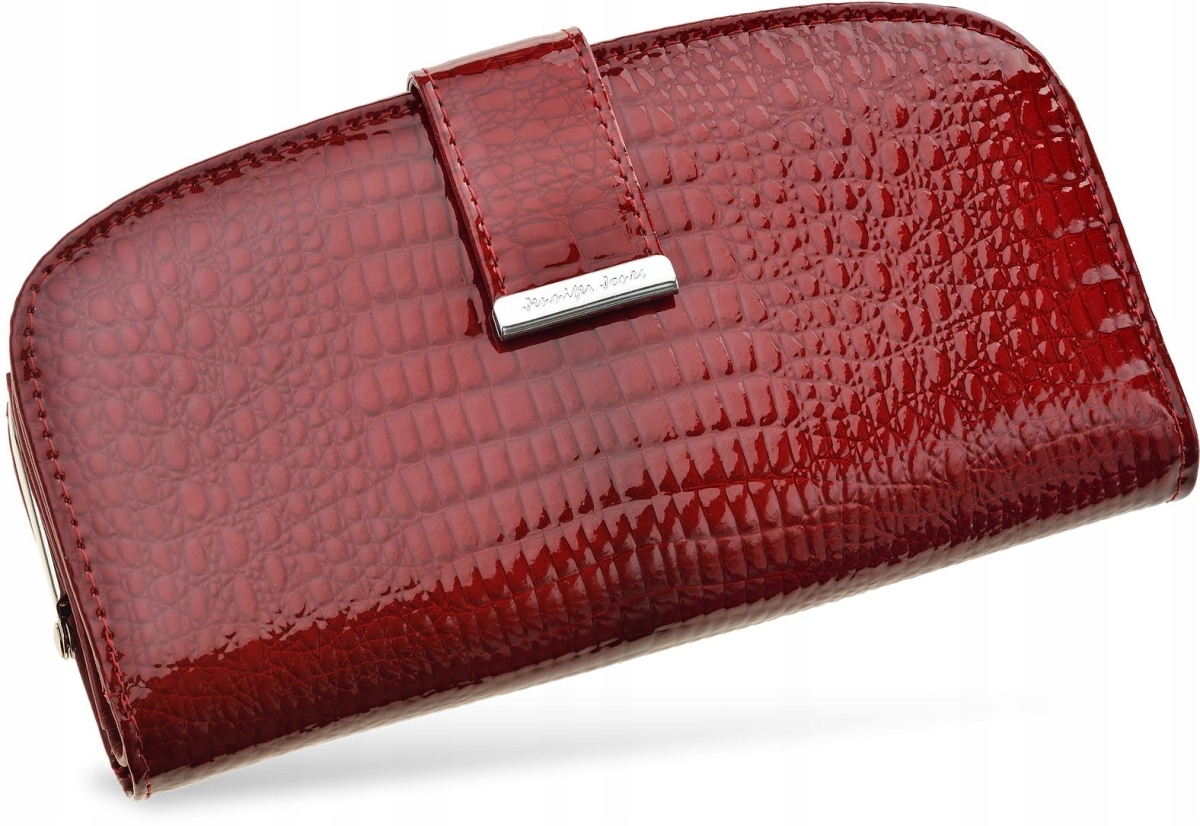 Peňaženka - Jennifer Jones Wallet Prírodná koža Červená 5905054508906 - Dámsky produkt