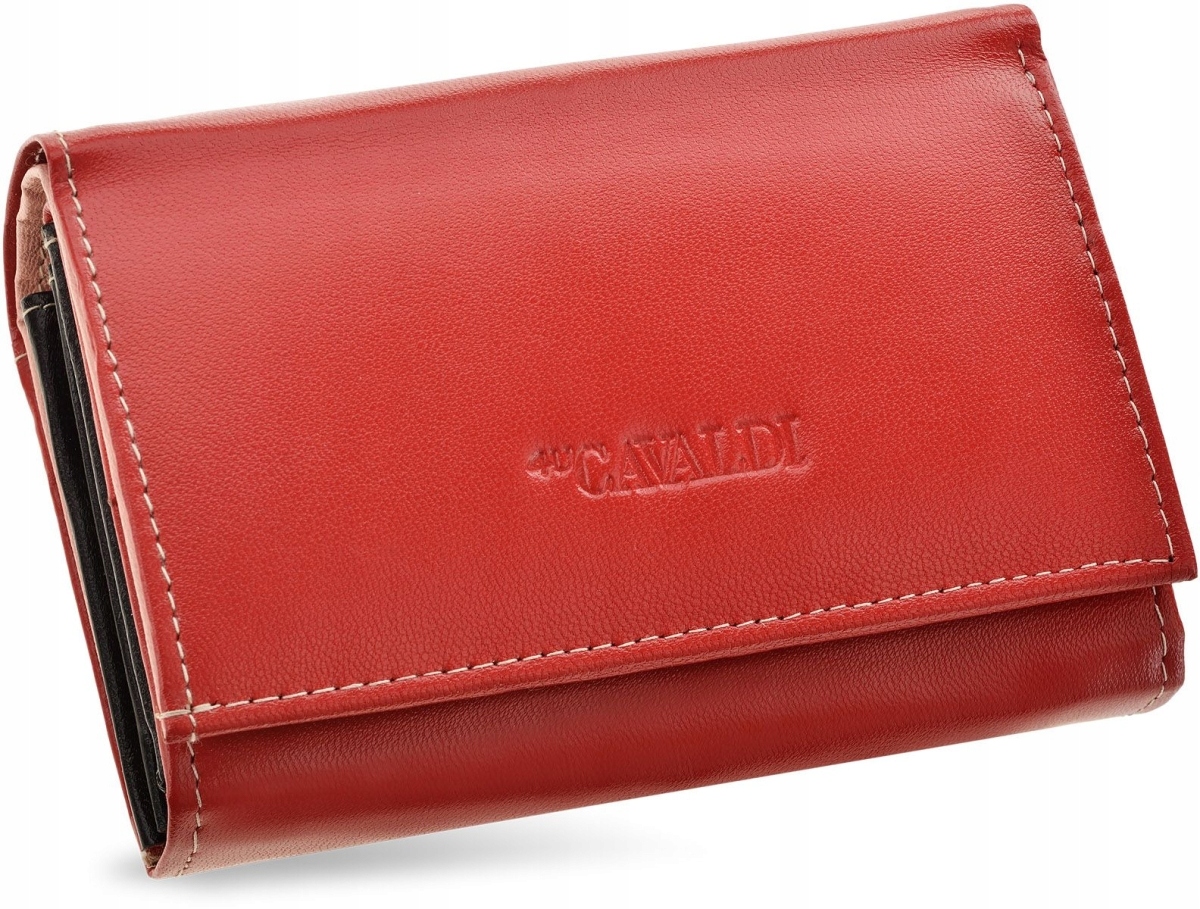 Peňaženka - Cavaldi Wallet Prírodná koža Červená, viacfarebná RD-02-GCL / 0320 Red-Multi-Women's Product