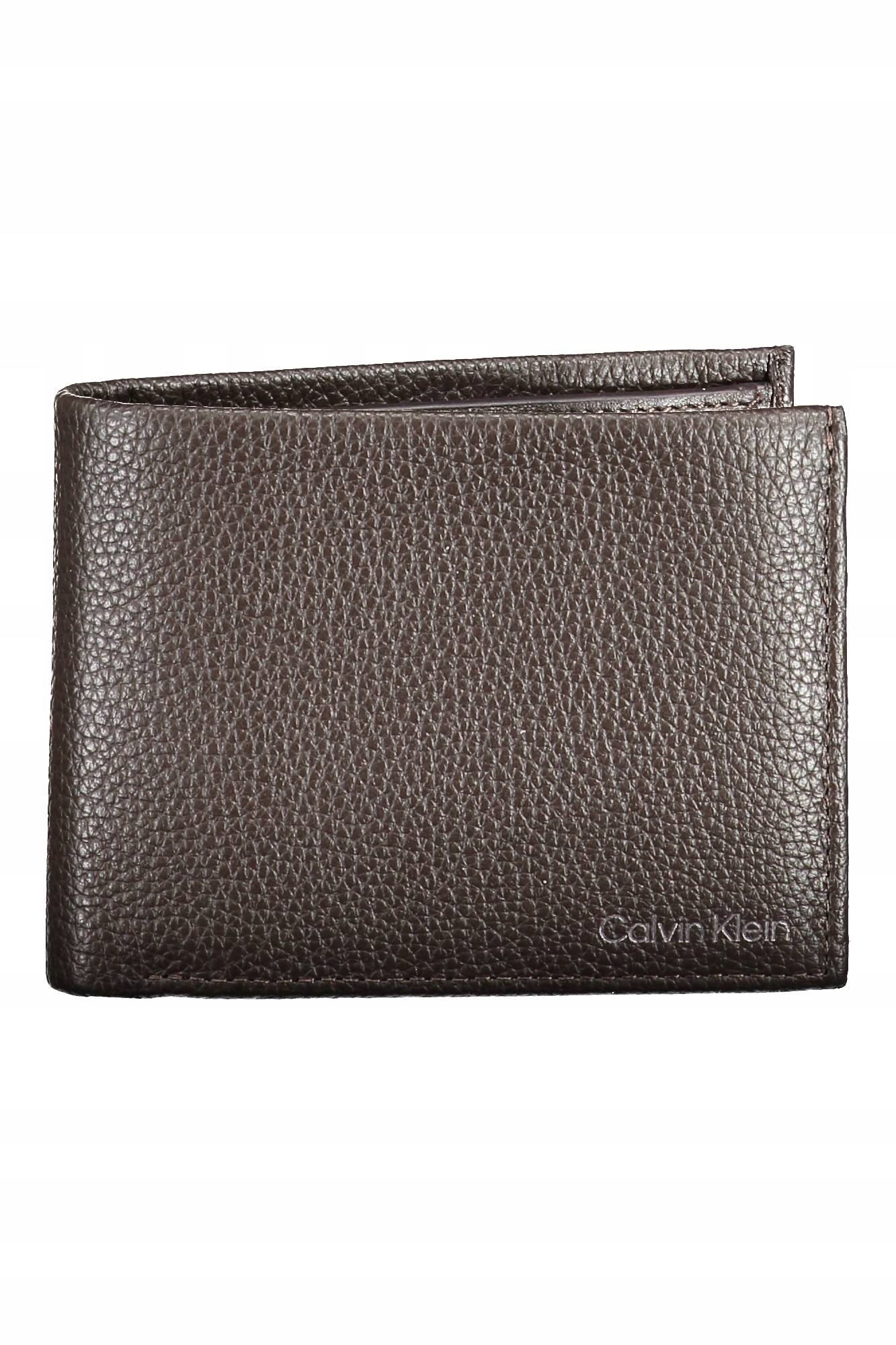 Peňaženka - Calvin Klein Peňaženka Ekologická koža hnedá teplota Trifold 10cc/minca L - Pánsky produkt