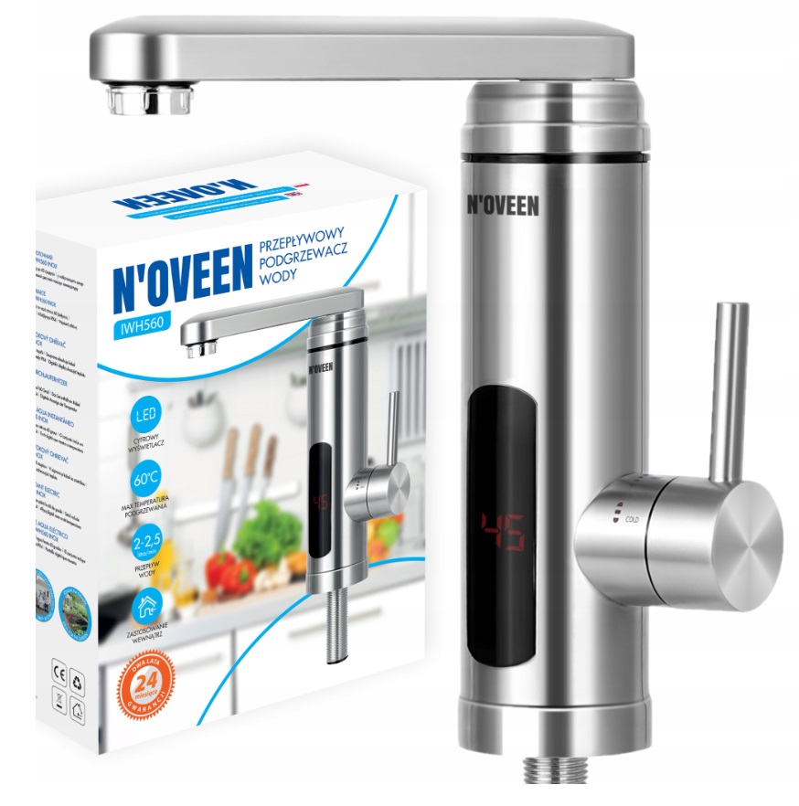 Kuchynská batéria - Ohrievač vody v tokoch Noveen iwh560 na doske