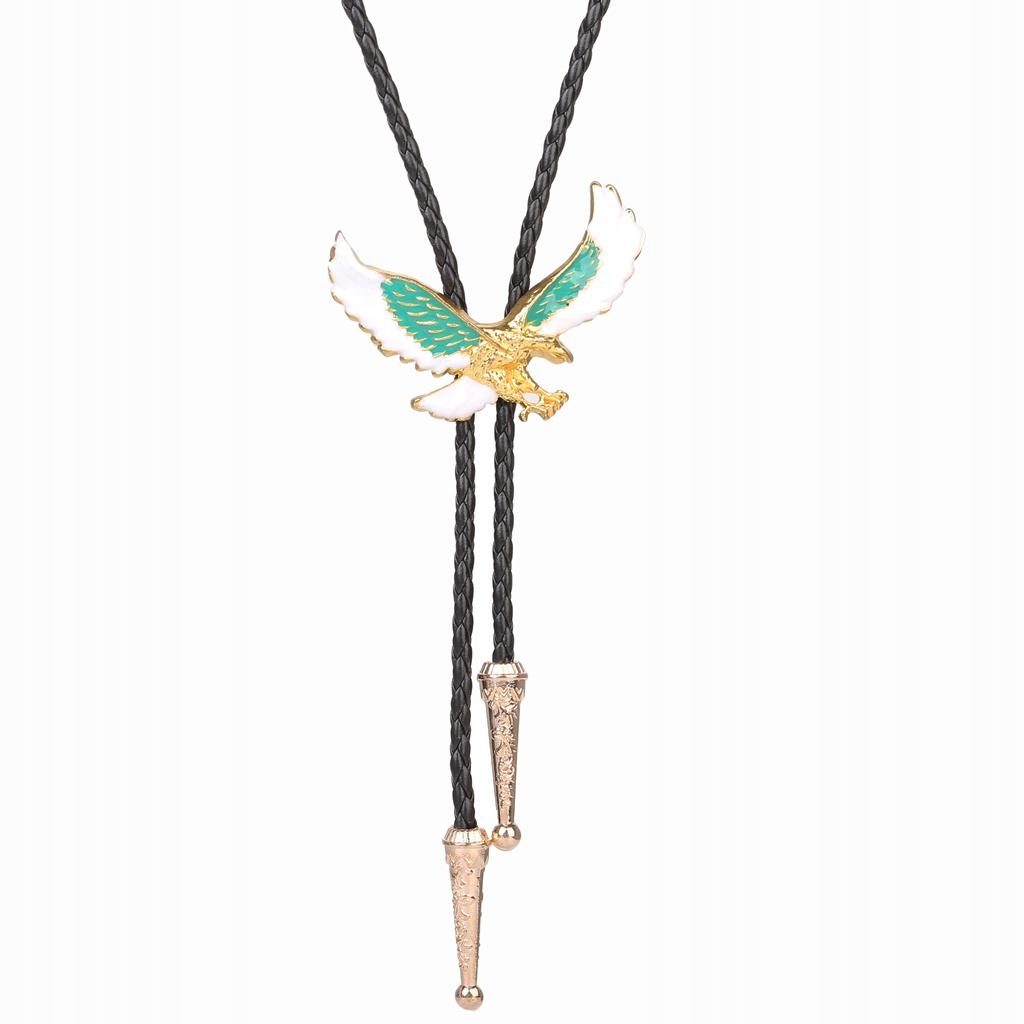 Pu Leather Eagle Bolo TIE Men Western Kravata