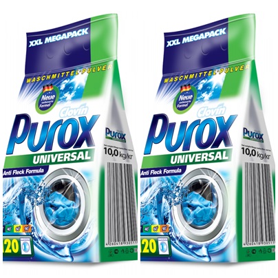 Prací prášok - PUROX! Nemecký pranie prášok 2x10kg hit