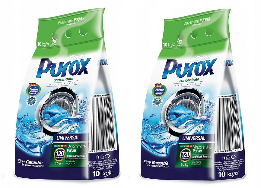 Prací prášok - PUROX Universal Nemecký prášok 2 x 10kg 240p