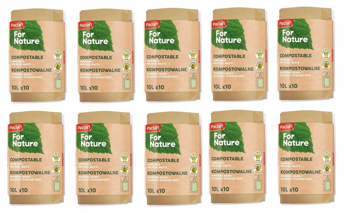 Paclan Bio Nature Paper Sacks pre odpad x10