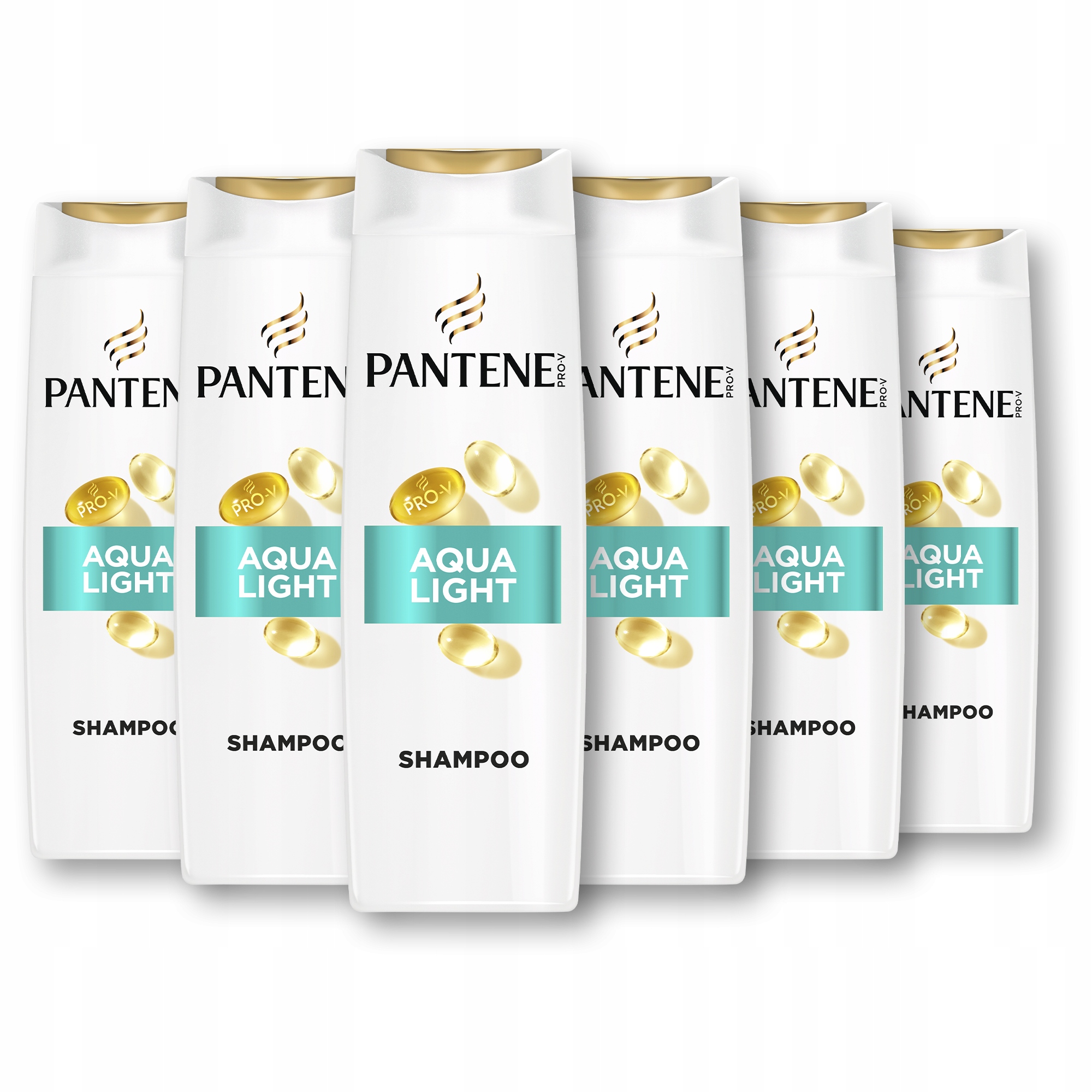 Pantene Pro-V Aqua Light šampón pre mastné vlasy, 6x400 ml