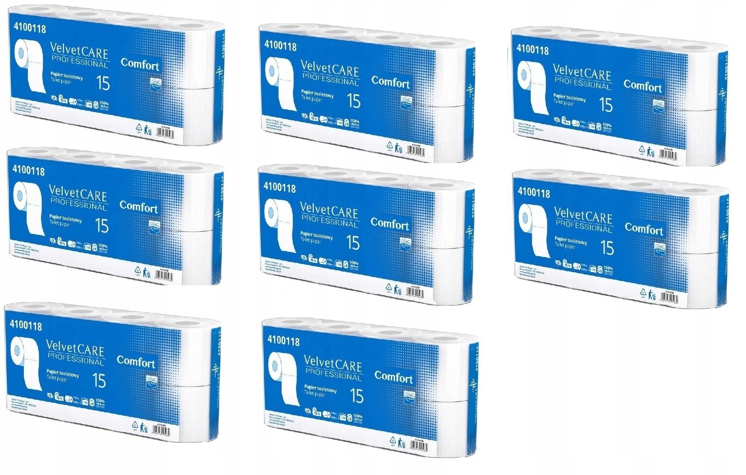 Toaletný papier VelvetCare Professional 64 kotúčov