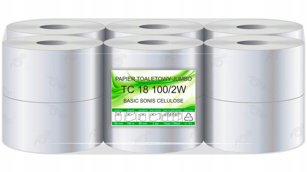 Toleotwy Paper Jumbo Mini 100m 2W celulóza A'12