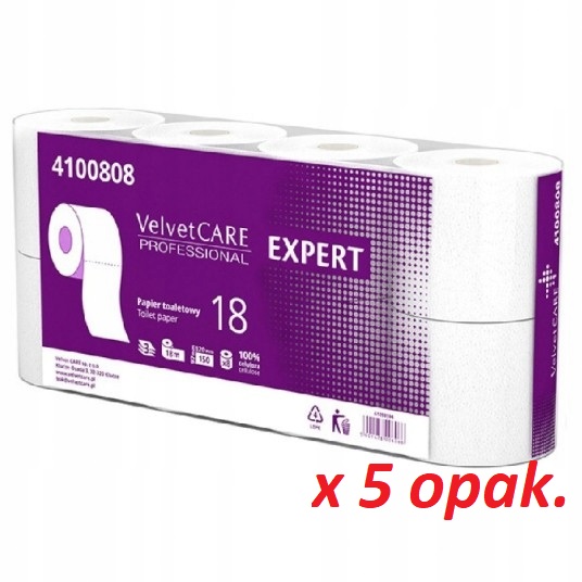 Toaletný papier. Cellulose Exp., 3W -Velvet -5 balíčky