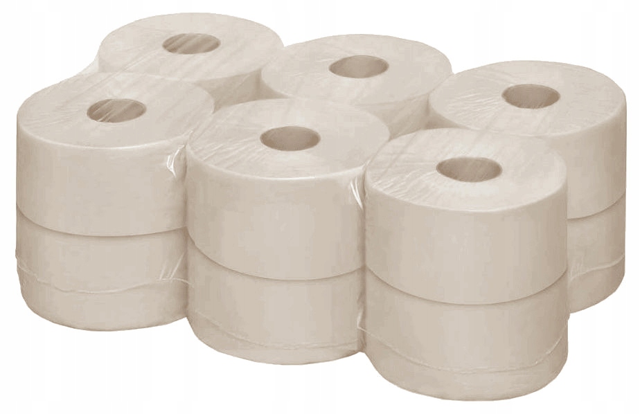 1 vrstvený toaletný papier Šedý štandard 12 ks