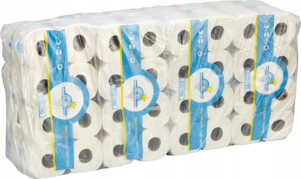 3-vrstvové tkanivo 64 valcov toaletný papier