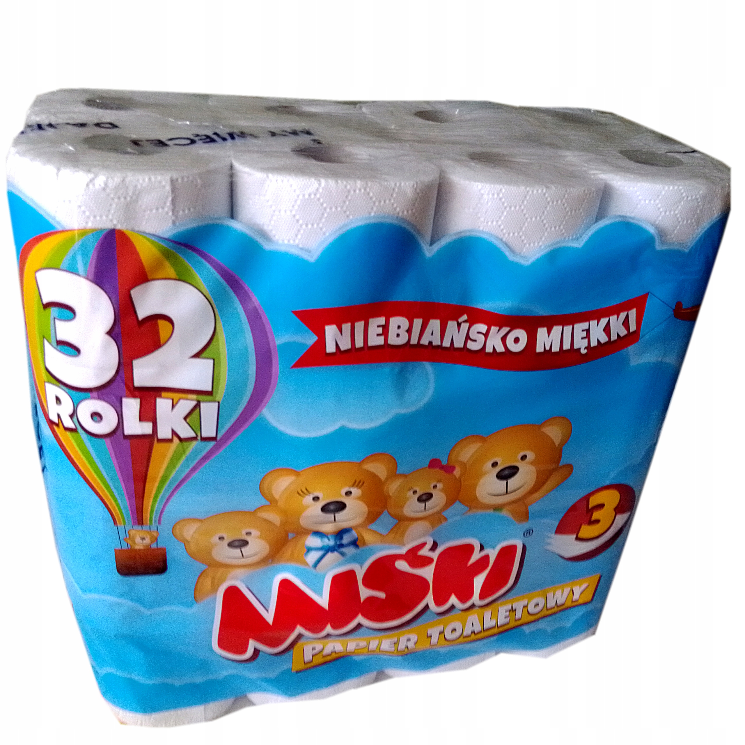 3 W toaletný papier Mega Paka 32 valcov