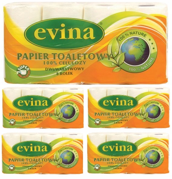 Evin biely jemný toaletný papier 40 valcov