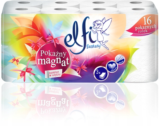 Elf toaletný papier 3 vrstvený magnát 16 ks
