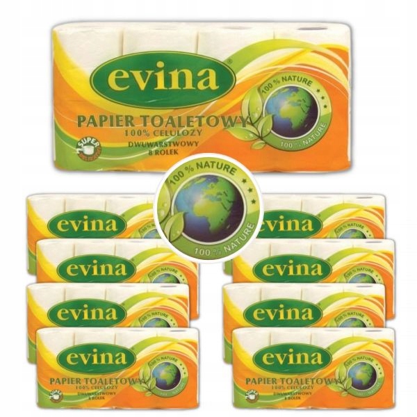 Evina biely toaletný papier 72 valčekov balenie xl