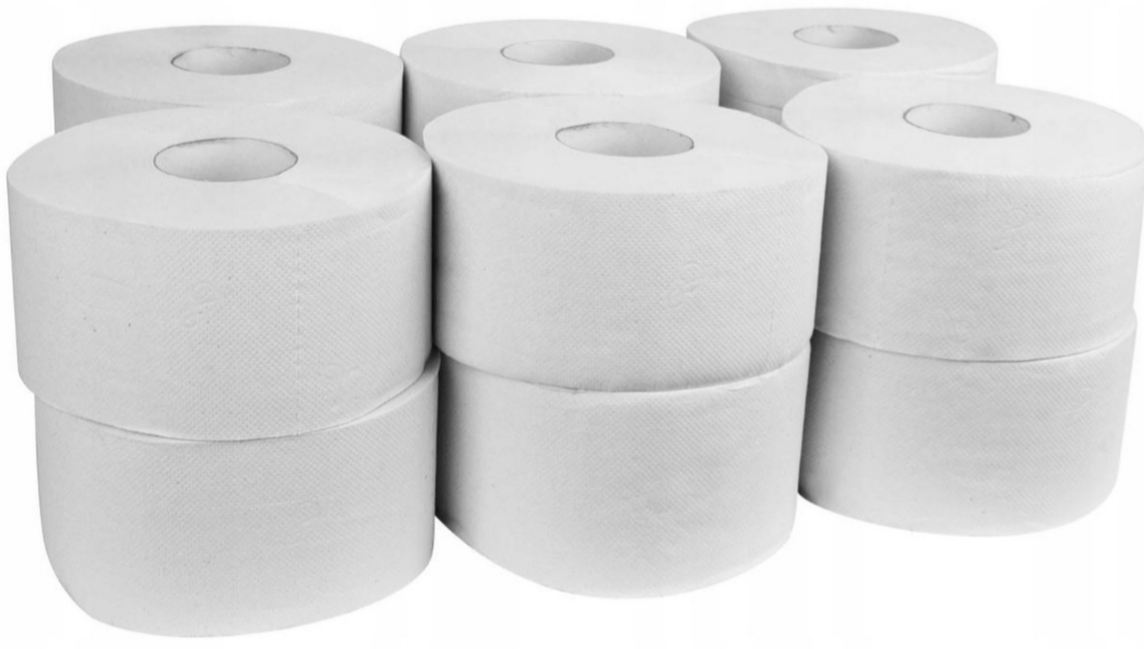Jumbo 2W biely toaletný papier 12 ks veľké