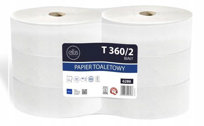 Toaletný papier Jumbo 360 m 2 celulóza 6 ks