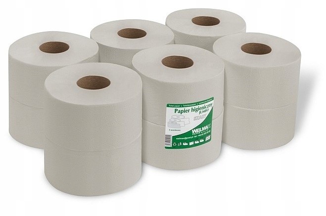 Jumbo toaletný papier šedý hrubý 120 m! - 12 ks