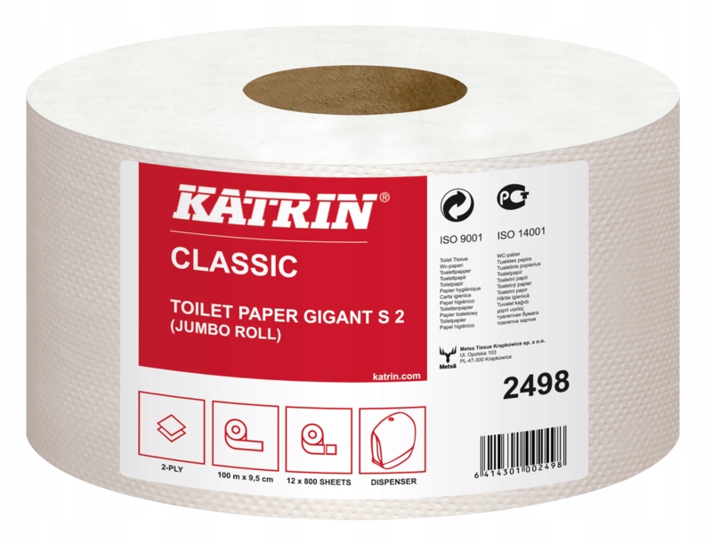 Katrin S2 2498 toaletný papier 12 ks +zadarmo