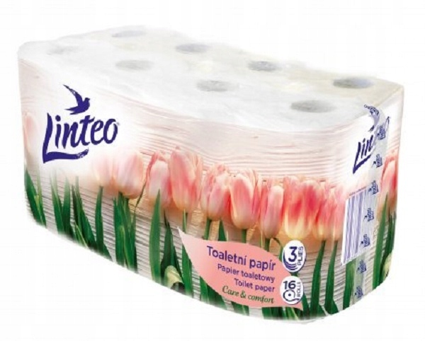 Linteo 16 ks biely toaletný papier 3 vrstvy