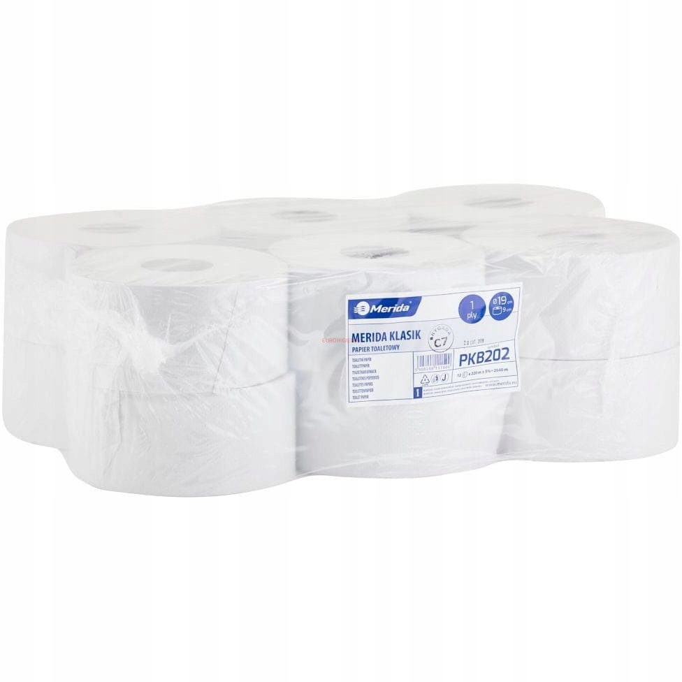Toaletný papier Merida Klasik 19cm 220 m 1wy 12 ks